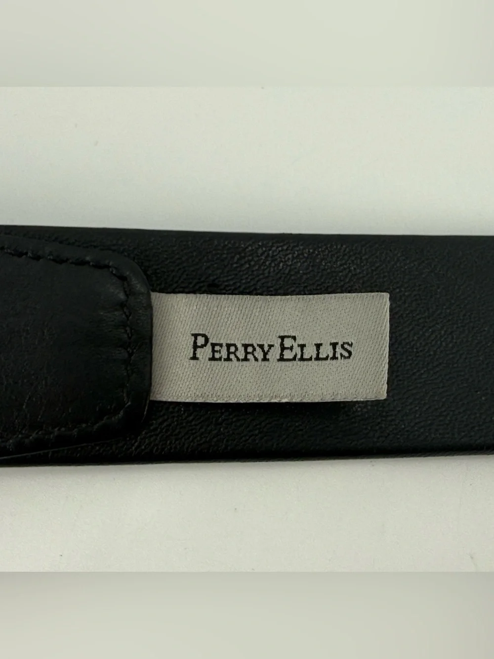 Perry Ellis Leather Belt‎ Black 38